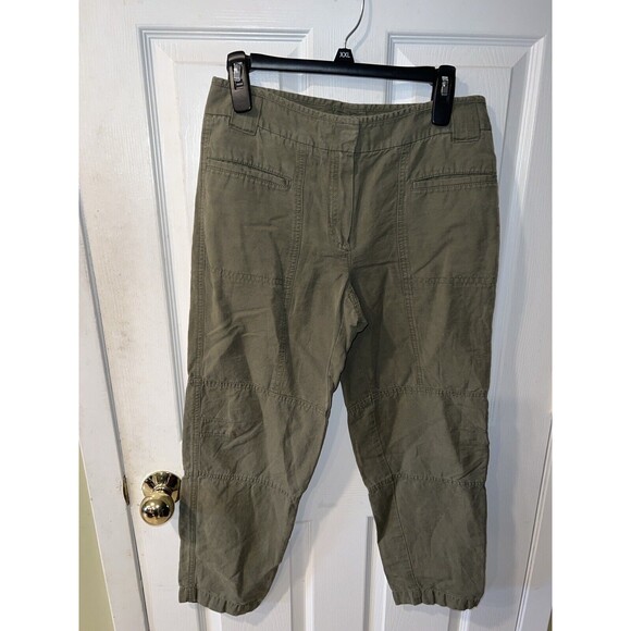 Theory Pants Womens 6 Utility Linen Barneys NY Collab lagenlook military minimal - Picture 12 of 12